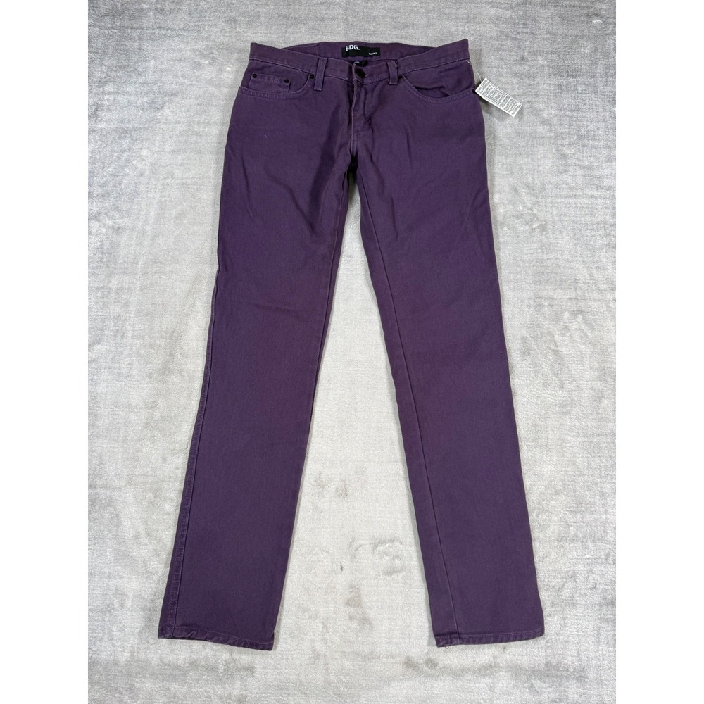 BDG Pants Womens 31 Purple Skinny Slim Urban Outfitters Denim Indie Grunge NWT